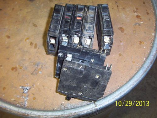 7 SQUARE D ~ QO ~ 20 amp single pole ~ SNAP IN CIRCUIT BREAKERS