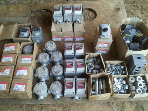 Lot of crouse hinds explosion proof switches for hazardous location for sale