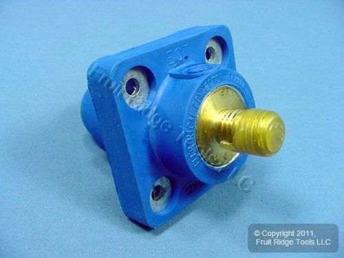 Leviton blue 18 series cam female panel receptacle threaded stud 400a 18r22-b for sale