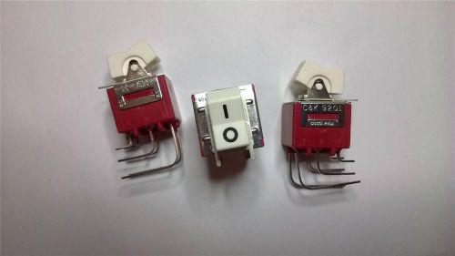 P295   lot of  40 pcs 9201j1av2qe rocker switch dp on-on  6a r/a pcb mount for sale
