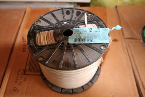 New 500 ft spool  # 12 stranded thhn thwn wire white for sale