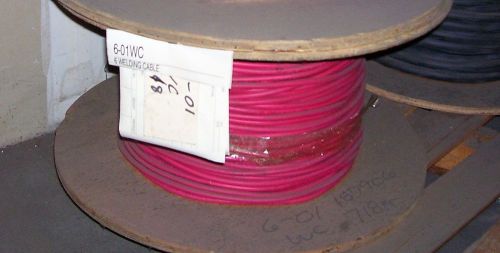 #6 welding cable. extra flexible wire. 718&#039; reel. red jacket. free shipping!! for sale