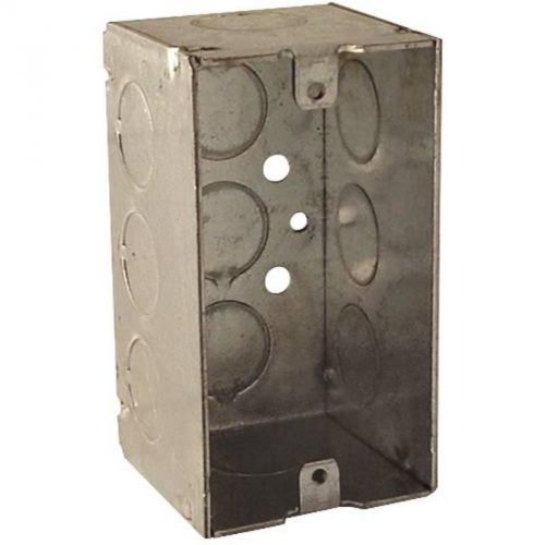 Hubbell handy box single gang 6 1/2&#034; knockouts 2-1/8&#034; deep 670rac outlet boxes for sale