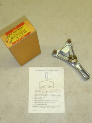 NOS! VINTAGE IDEAL INDUSTRIES ELECTRICAL FISH TAPE WINDER #31-180, CABLE PULLER