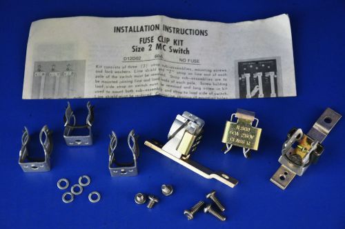 Telemecanique fuse clip kit size 2 mc switch d12d02 for sale