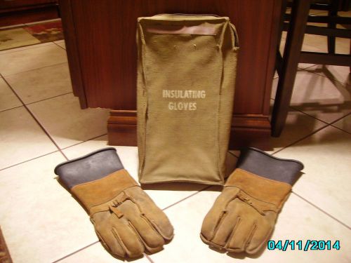 High voltage insulating gloves