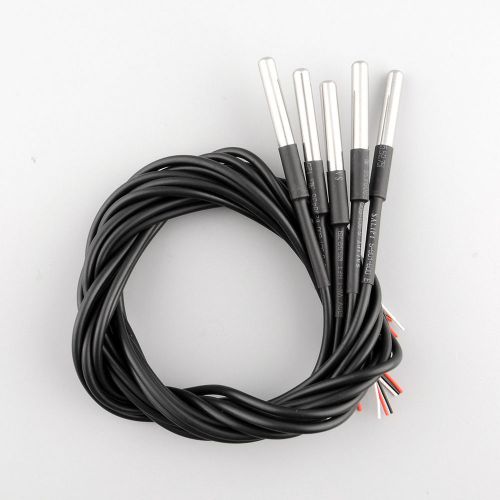 10pcs ds18b20 waterproof thermal probe thermistor sensor thermometer 1m for sale