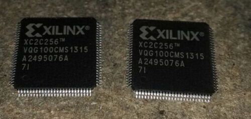 XC2C256-7VQG100I  6K GATES 256 MCRCLLS 300MHZ 0.18UM 1.8V (100 PER)