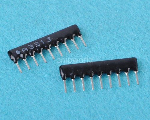 10PCS DIP-9 330R DIP Row Resistor 331  DIP9 SIP RESISTOR new