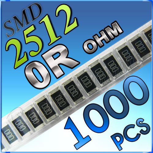 1000 0R ohm ohms SMD 2512 Chip Resistors Surface Mount watts (+/-)5%