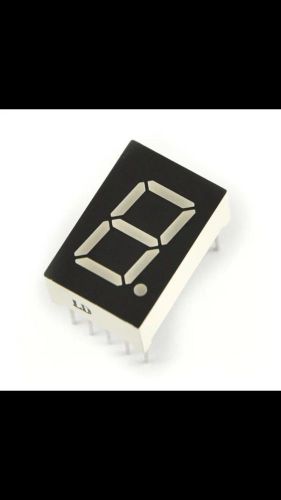 2pcs Red 7 Segment 0.5&#034; LED Single Digit Display Common Cathode 1 Bit 10-Pins