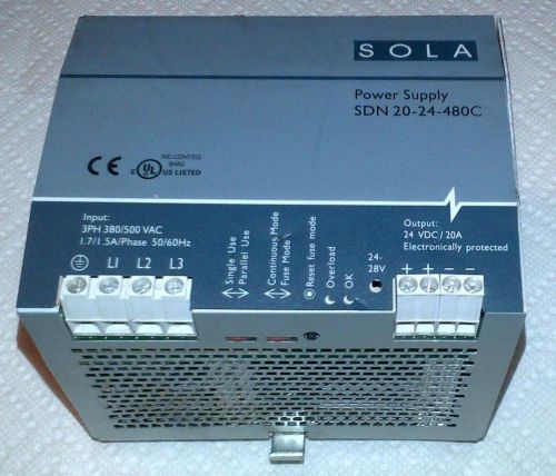 Sola Power Supply SDN 20-24-480C