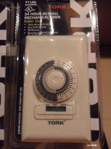 1-pc- 24 Hour IN-WALL MECHANICAL TIMER TORK 711AA NEW -