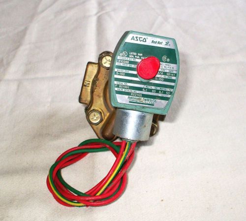 Asco 8221g5  3/4&#034; 2 way solenoid valve 120 v., used for sale