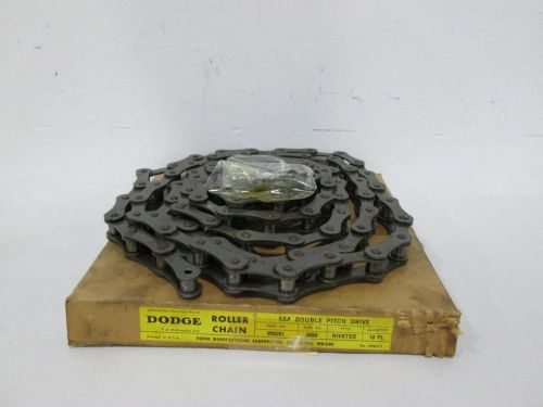 NEW DODGE 098281 2050 ASA DOUBLE PITCH DRIVE 1-1/4IN 10FT ROLLER CHAIN D314296