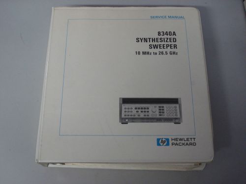 HP 8340A Synthesized Sweeper 10 Mhz to 26.5 Ghz service Manual