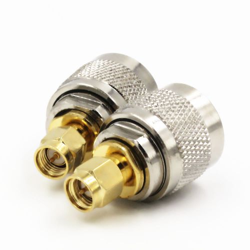 1 x uhf male pl-259 to sma male plug rf connector adapter for sale