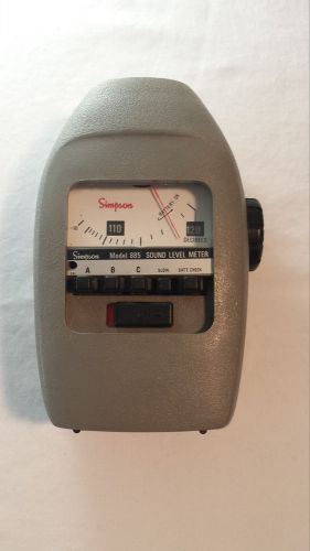 Simpson Model 885 Sound Level Meter - VGC - Works