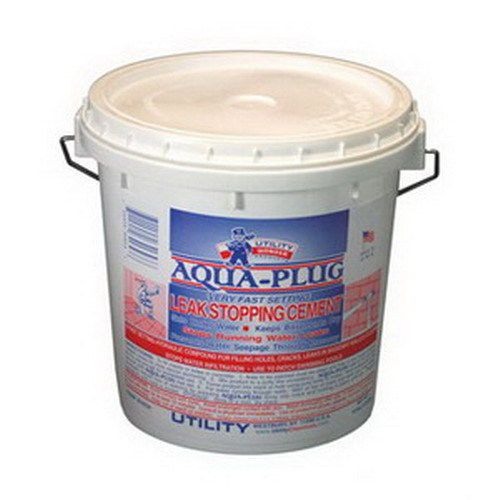 Utility 30-6530 Aqua-Plug Leak Stopping Cement, 10 lb Bucket