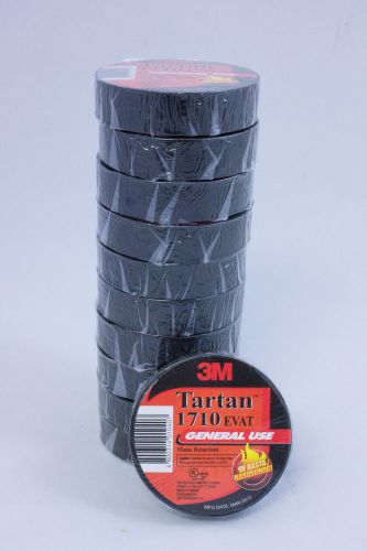 3m tartan 1710 general use flame retardant electrical tape 60 ft - 10 pack for sale