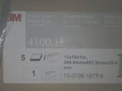 3M 4100 white super polish pads 18 inch