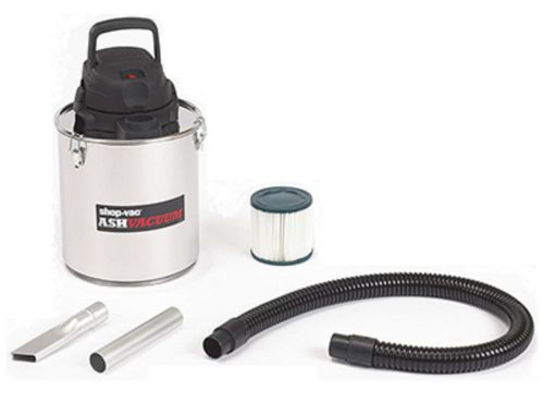 Shop vac 5 gallon, 6.3a, stainless steel ash vacuum for fireplaces 4041200 for sale