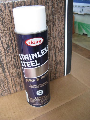 STAINLESS STEEL INDUSTRIAL CLEANER POLISH Claire # C- 841 Oil Based 15 Oz NSF