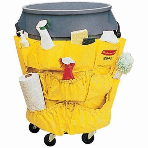 Rubbermaid Brute Trash Can Caddy Bag, Yellow (RCP 2642 YEL)
