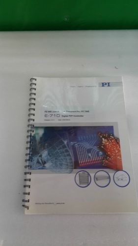 PZ 80E USER MANUAL, E-710 DIGITAL PZT CONTROLLER