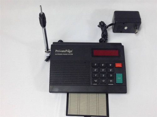 Command Communications Private Page System Base PS1000 w/ antenna PrivatePage