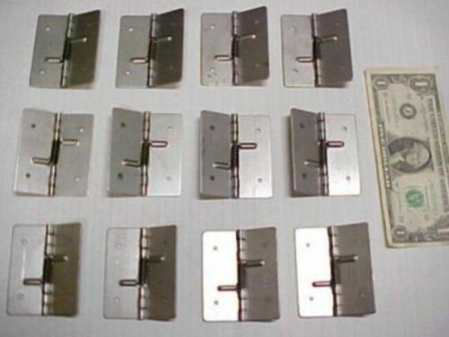 Lot 12 steel spring hinges door cabinet hardware compartment enclosure carpentry for sale