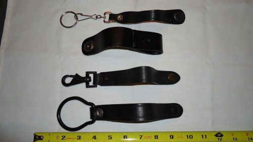 Police fire rescue corrections security thick leather belt clip ring attachments for sale