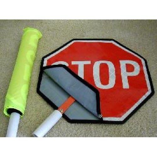 Rollup stop slow sign paddle 18&#034; for sale