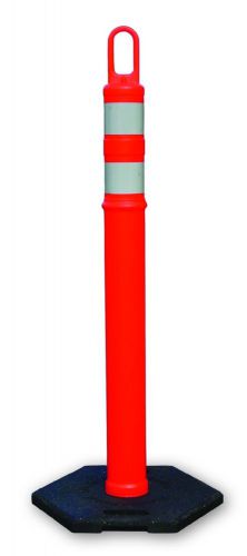 Traffic cones 48&#034; delineator cones posts tubes  box of 4 posts, with 12lb bases for sale