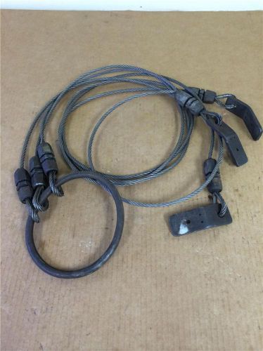 Material Handling HI LO Hoist Crane Steel Cable Sheet Metal Sling Lift Harness