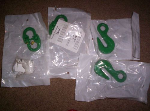 Two 9/32 grab hook and coupling links for sale