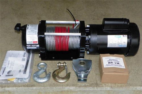 New dayton 4zy95 3000lb electric winch 1hp 115vac fast shipping for sale