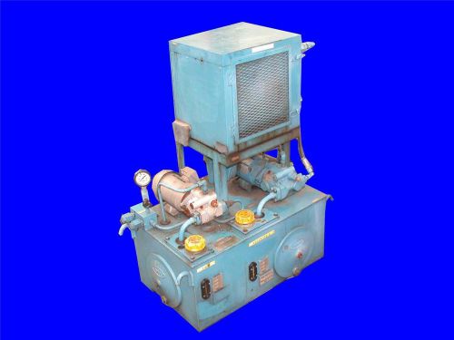 Toyooki kogyo dual 1/2 hp hydraulic pump unit 15.9 gal for sale