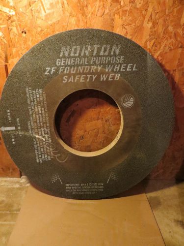 NIB Norton #69210467105 GP Zirconia Alumina Snagging Wheel 30 x 2 x 12  1595 RPM