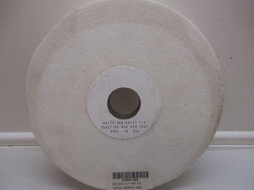 WHITE SURFACE RECESSED GRINDING WHEEL 8&#034;x1&#034;x1-1/4&#034;x46H A/O RPM-3600 #05867189