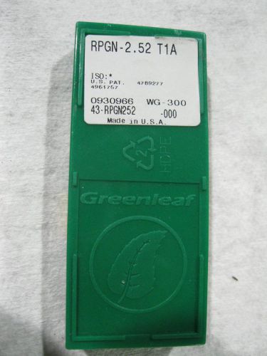 Ceramic inserts. greeenleaf. 5 pcs. rpgn 2.52 t1a.  $6 per insert. free shipping for sale