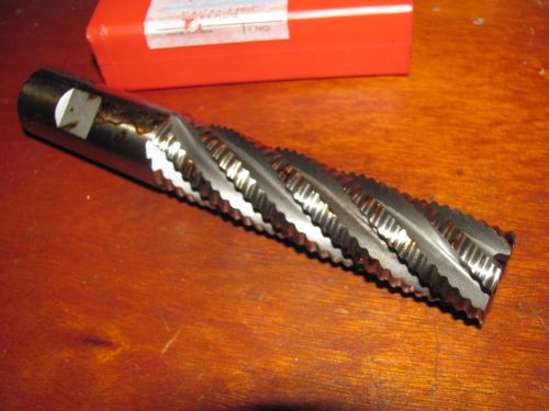 BRAND NEW EXTRA LONG 1&#034; ROUGHING END MILL , M42 , 6 FLUTE