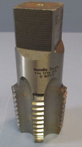 Used bendix besly plug tap, 1 1/4- 11 1/2, hs g, nptf, 5 flute for sale
