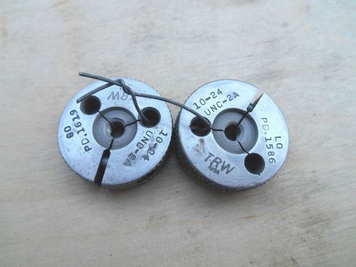 10 - 24 unc-2a thread ring gage , go , no go , trw for sale