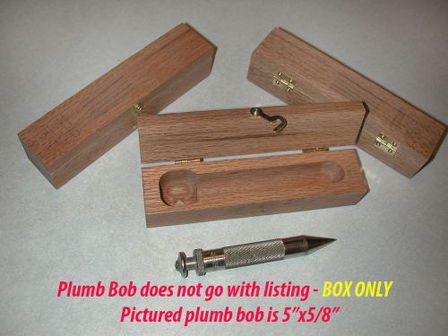 Starrett Type Plumb Bob Oak Wood Storage Case - Box only