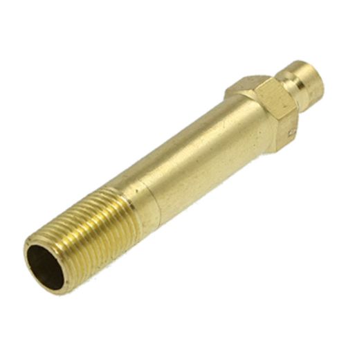 Mould 3&#034; Length 1/2&#034; Male Thread Brass Hose Quick Fitting Nipple Connector