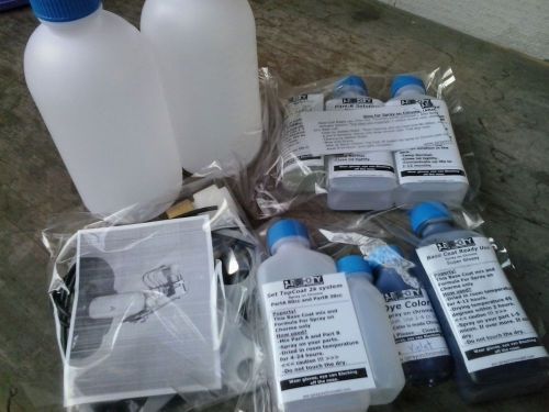 Mini-set spray on chrome kit with spray gun for sale