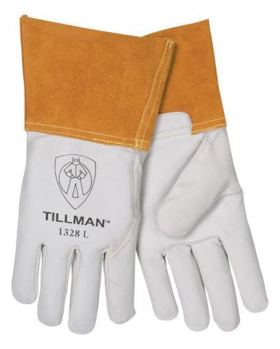 Tillman 1328 Top Grain Goatskin TIG Welding Gloves 4&#034; Cuff, Large