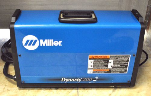 Miller dynasty 200 sd series tig/stick ac/dc welder used works comes w/extras for sale