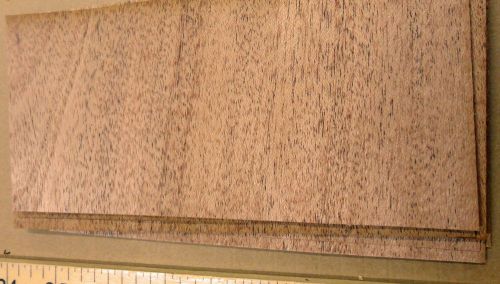 African mahogany wood veneer 7&#034; x 3&#034; with no backing (raw) &#034;a&#034; grade for sale